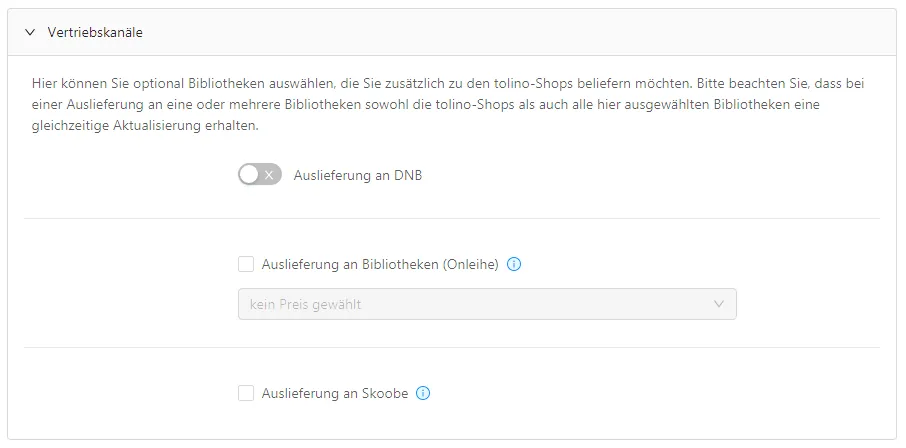 Auswahl der Vertriebskanäle