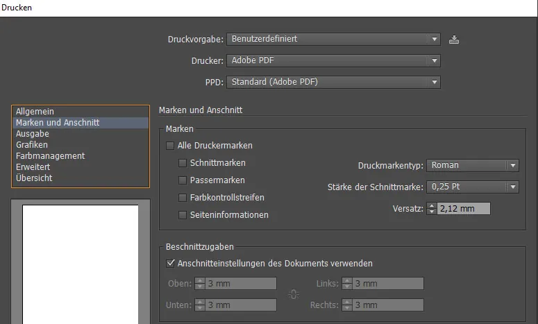 Beschnitt exportieren mit Adobe Illustrator