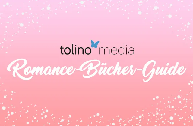 Rosa Banner mit tolino media und Aufschrift Romance-Bücher-Guide