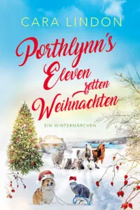 Cover mit einer Schneelandschaft und Tieren mit Weihnachtsmütze