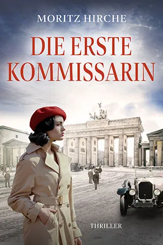 Buchcover: Eine Frau im Trenchcoat steht vor dem Brandenburger Tor, 1923